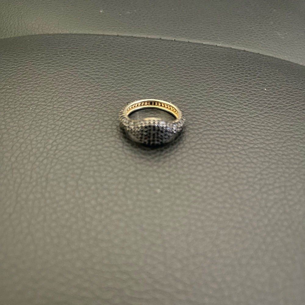 Martha Calvo Black Pave CZ Signet Ring